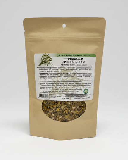 Mistletoe Herb (Viscum album) is a traditional European herbal tea widely used for cardiovascular support, circulation balance, and calming effects on the nervous system. It is commonly prepared as a mild infusion or cold maceration, and has long been used in herbal medicine for blood pressure support and vascular tone regulation.