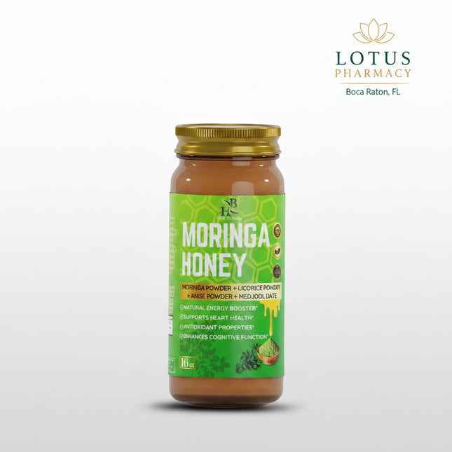 Moringa (Moringa oleifera), often called the “Miracle Tree,” is valued for its naturally occurring plant nutrients and antioxidants. Combined with the natural sweetness of raw honey, this functional blend offers a delicious and convenient addition to a daily wellness routine.