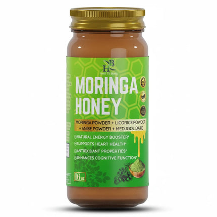 Moringa Honey is a handcrafted superfood blend made in the USA with raw honey infused with moringa and selected botanical extracts.
