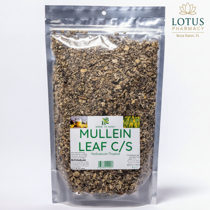 Mullein Leaf C/S (Cut &amp; Sifted) is a high-quality dried herbal botanical traditionally valued in herbal wellness practices. Sourced from the natural landscapes of Albania, this convenient cut-and-sifted form allows easy preparation of herbal teas, custom blends, and DIY herbal formulations.