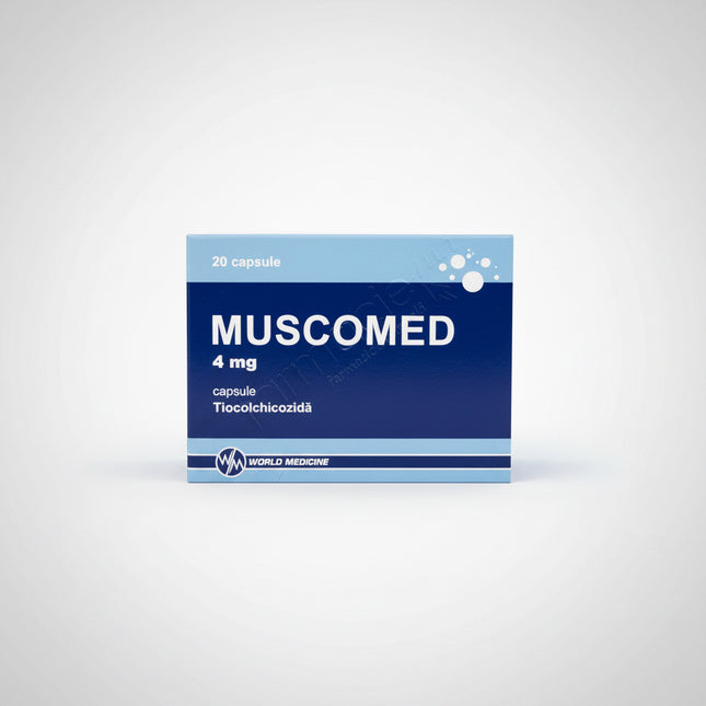 muscomed, muscomed 4 mg, thiocolchicoside, muscle relaxant, muscle spasm relief, muscle stiffness, muscle contracture, back pain, neck pain, musculoskeletal pain, sports injury, muscle strain, oral capsules, european pharmacy, мускомед, тиоколхикозид, мускомед 4 мг, миорелаксант, мышечный спазм, боль в спине, боль в шее, мышечная боль, расслабление мышц, muscomed, tiocolchicósido, relajante muscular, espasmos musculares, dolor de espalda, dolor de cuello, contractura muscular, dolor musculoesquelético, farm