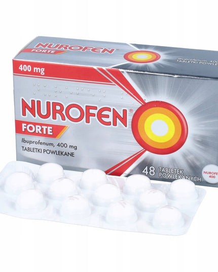 NUROFEN® 400 mg is a fast-buprofen pain reliever designed to help reduce headaches, migraines, toothache, menstrual pain, muscle aches, joint pain, and fever. The higher 400 mg strength provides effective relief for moderate to strong pain by reducing inflammation and blocking pain signals.