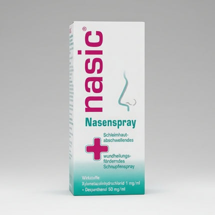 Nasic Nasal Spray is formulated to help relieve nasal congestion while supporting the healing of irritated nasal mucosa. The combination of&nbsp;xylometazoline and dexpanthenol helps reduce swelling of the nasal membranes, improve breathing through the nose, and soothe sensitive nasal tissues.