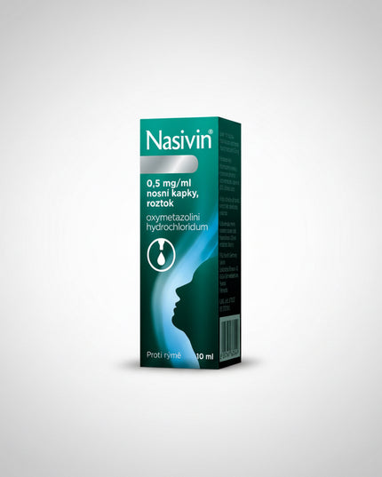 Nasivin® 0.05% Nasal Drops contain oxymetazoline hydrochloride, a fast-acting topical nasal decongestant used to relieve nasal congestion caused by colds, allergies, or rhinitis. It works by constricting swollen blood vessels in the nasal mucosa, helping restore clear breathing and reduce nasal swelling.