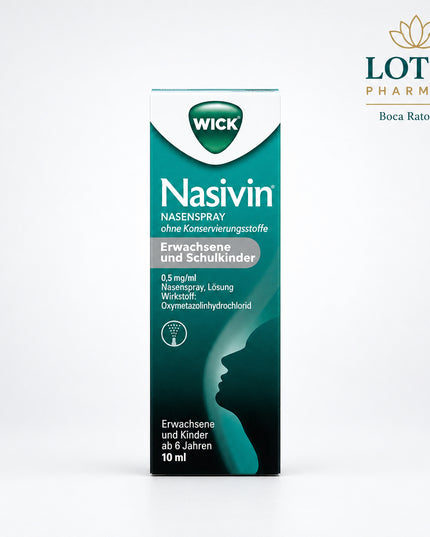 Nasivin® is a fast-acting nasal spray formulated to provide relief from&nbsp;nasal congestion caused by colds, allergies, or sinus infections. It contains oxymetazoline hydrochloride, which works by constricting swollen blood vessels in the nasal mucosa, helping reduce swelling and improve airflow.