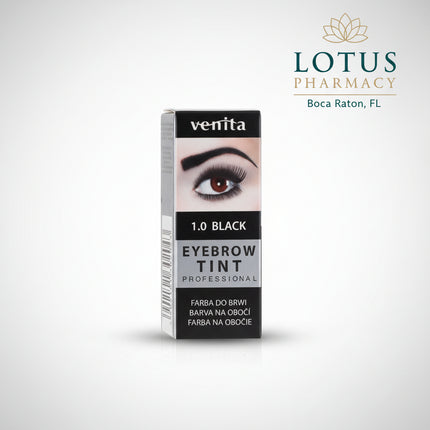 Natural-looking semi-permanent eyebrow tint for fuller, defined brows with scent-free gentle coloring.

Venita Eyebrow Tint is a Polish semi-permanent brow coloring product designed to help create more defined, fuller-looking eyebrows with long-lasting natural color.