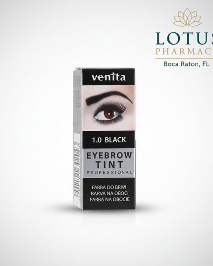 Natural-looking semi-permanent eyebrow tint for fuller, defined brows with scent-free gentle coloring.

Venita Eyebrow Tint is a Polish semi-permanent brow coloring product designed to help create more defined, fuller-looking eyebrows with long-lasting natural color.