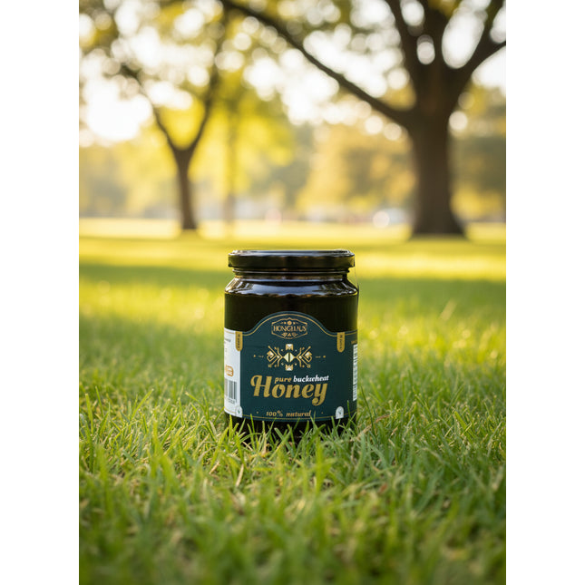 Honinghaus 100% Natural Honey Buckwheat in Glass Jar, 1000 g (Мёд Гречишный Honinghaus Натуральный, 1000 г)