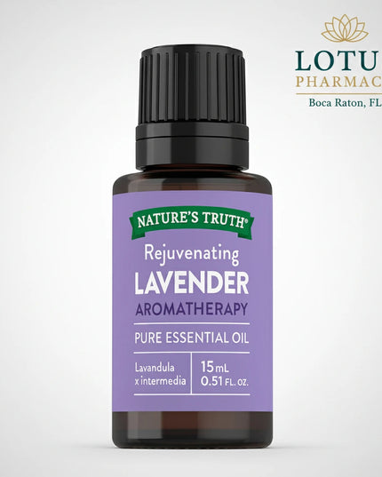 Lavender Pure Essential Oil is a 100% pure, plant-based essential oil with a soothing floral aroma designed for aromatherapy, massage, baths, diffusers, and other aromatic uses.