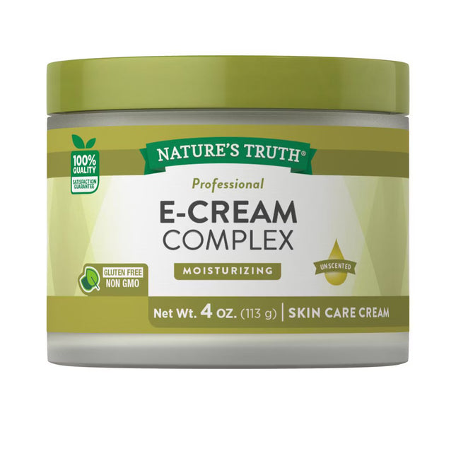 Jar of Nature's Truth E-Cream Complex on a white background