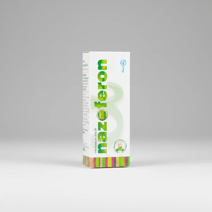 Nazoferon is a&nbsp;nasal spray containing recombinant human interferon alfa-2b, designed to support local antiviral protection of the nasal mucosa. It is commonly used as part of prevention and early supportive treatment of viral respiratory infections, including colds and flu-like illnesses.