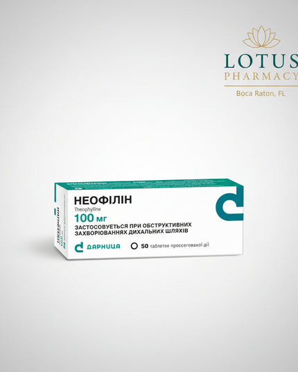 Neofilin contains theophylline monohydrate, a methylxanthine bronchodilator used to support respiratory function in patients with obstructive airway diseases. The prolonged-release formulation provides sustained delivery of theophylline throughout the day, helping maintain stable therapeutic levels and prolonged bronchodilation. Neofilin is commonly used as part of the management of bronchial asthma, chronic obstructive pulmonary disease (COPD), chronic bronchitis, and other respiratory conditions character