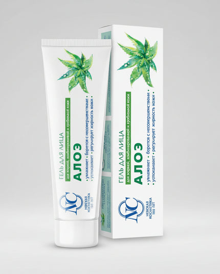 Nevskaya Cosmetics Aloe Face Cream is a lightweight, refreshing formula created for oily, combination, and problematic skin. (Крем Невская Косметика Алоэ Для Жирной, Комбинированной И Проблемной Кожи 40 мл) Aloe extract helps calm irritation, reduce redness, and provide oil-balancing hydration without greasiness. The cream absorbs quickly, minimizes shine, and supports clearer, smoother skin. Perfect for daily use to maintain freshness and comfort throughout the day.