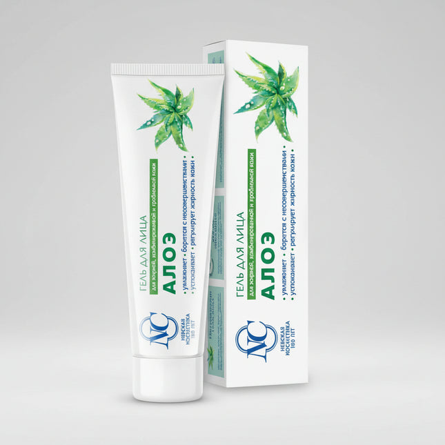 Nevskaya Cosmetics Aloe Face Cream is a lightweight, refreshing formula created for oily, combination, and problematic skin. (Крем Невская Косметика Алоэ Для Жирной, Комбинированной И Проблемной Кожи 40 мл) Aloe extract helps calm irritation, reduce redness, and provide oil-balancing hydration without greasiness. The cream absorbs quickly, minimizes shine, and supports clearer, smoother skin. Perfect for daily use to maintain freshness and comfort throughout the day.