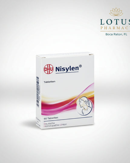 Nisylen® Tablets are a German homeopathic medicinal product from DHU (Deutsche Homöopathie-Union) traditionally used for feverish colds and flu-like infections. The official German indication is derived from the homeopathic remedy profiles and includes feverish cold illnesses such as influenza-like infections.