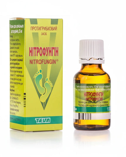nitrofungin, nitrofungin 1%, chloronitrophenol, antifungal solution, athlete's foot treatment, ringworm treatment, jock itch treatment, nail fungus treatment, onychomycosis, tinea pedis, tinea corporis, tinea cruris, fungal skin infection, topical antifungal, european pharmacy, нитрофунгин, нитрофунгин 1%, хлорнитрофенол, противогрибковый раствор, грибок стопы, грибок ногтей, стригущий лишай, микоз кожи, antifúngico, nitrofungin, cloronitrofenol, solución antifúngica, pie de atleta, tiña, hongos en las uñas