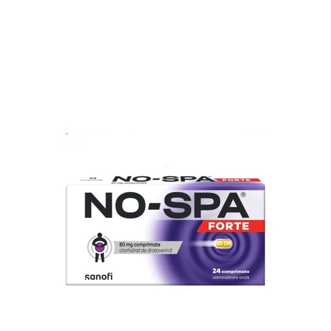 No-Spa Forte 80 mg (Но-Шпа Форте) – 24 Tablets