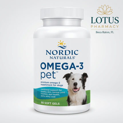 Nordic Naturals Omega-3 Pet is a high-quality fish oil supplement formulated specifically for dogs. It is made exclusively from wild-caught, sustainably sourced sardines and anchovies and provides concentrated omega-3 fatty acids to support skin and coat health, joint function, heart health, brain function, and eye health.