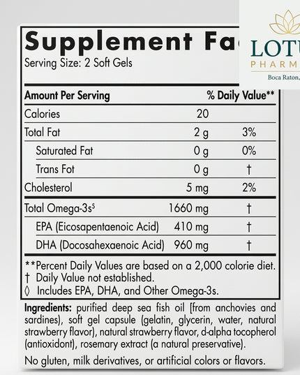Nordic Naturals ProDHA Xtra is a high-potency, DHA-dominant omega-3 fish oil supplement formulated for targeted support of brain health, memory, cognition, mood, visual function, and the nervous system.

Formerly known as ProDHA 1000, the formula provides 1,660 mg total omega-3s per 2-softgel serving, including 960 mg DHA and 410 mg EPA. It is made from wild-caught sardines and anchovies and supplied in a triglyceride form for efficient absorption.