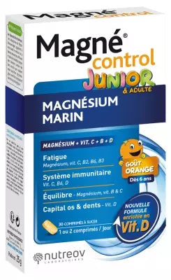 Box of Magné control Junior with Nutreov branding