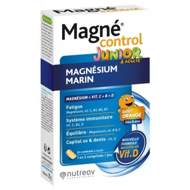 Box of Magné control Junior with Nutreov branding