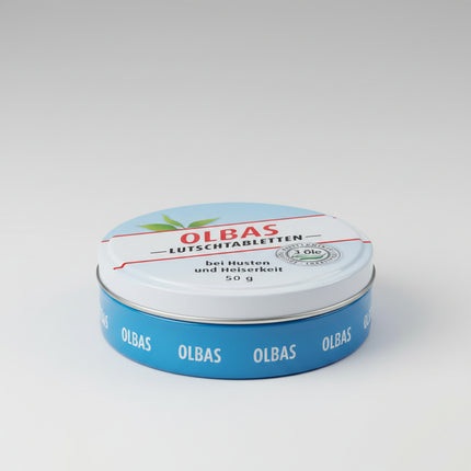 OLBAS® Lozenges (OLBAS Lutschtabletten) are refreshing herbal lozenges featuring the characteristic OLBAS essential-oil blend. They provide a pleasantly cooling and soothing sensation in the mouth and throat, making them especially enjoyable during the cold season or whenever a fresh, clear feeling is desired.

The aromatic formula combines essential oils including peppermint and eucalyptus with menthol, creating OLBAS's distinctive fresh herbal flavor.