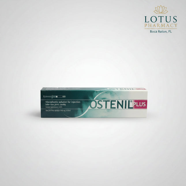 OSTENIL® PLUS 40 mg/2 mL is a sterile, single-use intra-articular injection containing sodium hyaluronate (hyaluronic acid). It is designed to help relieve joint pain and restricted mobility associated with degenerative and traumatic changes of synovial joints, particularly osteoarthritis.