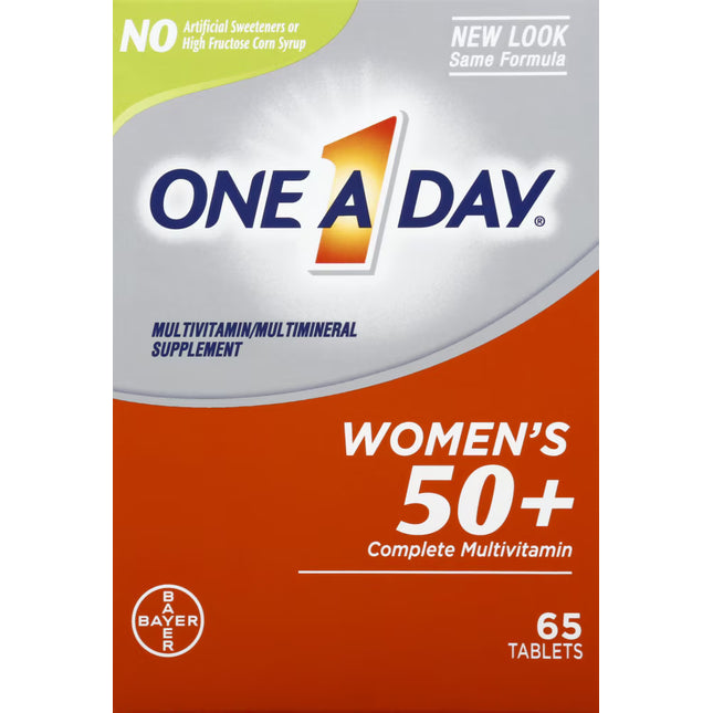 One A Day Women's 50+ Complete Multivitamin – 65 Tablets