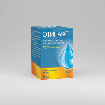 Otipax Ear Drops are a medicinal aural solution formulated with a dual-action combination of Phenazone and Lidocaine hydrochloride to provide local symptomatic relief of ear pain and inflammation associated with certain ear conditions while the eardrum remains intact. Phenazone acts as an analgesic and anti-inflammatory, and lidocaine provides a local anesthetic effect to help reduce discomfort.