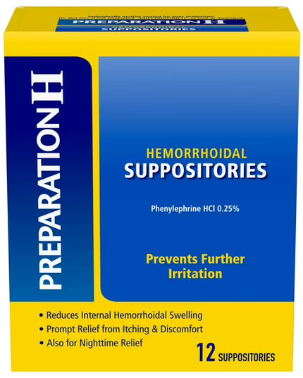 Preparation H, Haleon, Preparation H Suppositories, Hemorrhoid Relief, Internal Hemorrhoids, Hemorrhoidal Suppositories, Phenylephrine HCl, Itching Relief, Burning Relief, Swelling Relief, Rectal Suppositories, Hemorrhoid Treatment, Anorectal Care, Digestive Health, First Aid, Personal Care, Геморрой, Свечи От Геморроя, Preparation H, Фенилэфрин, Зуд, Жжение, Отек, Ректальные Суппозитории, Crema Para Hemorroides, Supositorios Para Hemorroides, Alivio De Hemorroides, Fenilefrina, Picazón, Ardor, Hinchazón, C