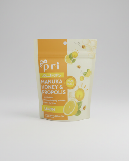 Pri Collops Manuka Honey & Propolis Lemon Lollipops 