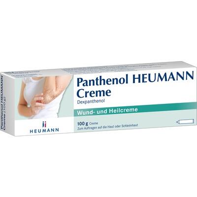 Box of Panthenol HEUMANN Creme on a white background