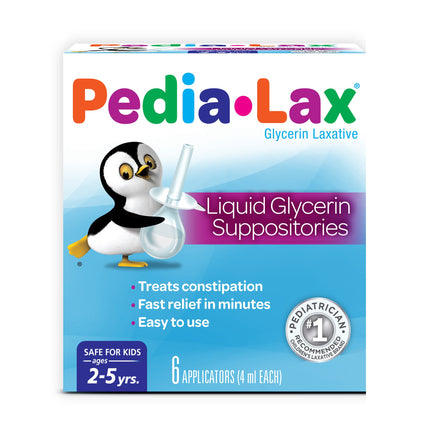 Pedia-Lax Liquid Glycerin Suppositories for Kids – 6 Applicators