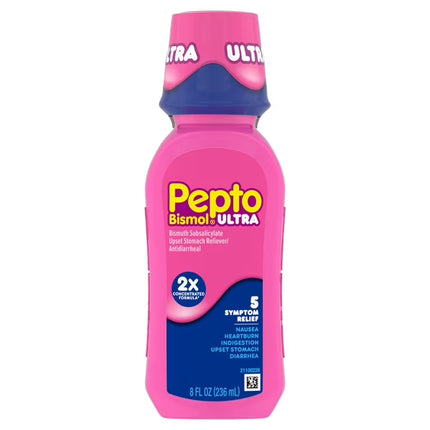Pepto Bismol Ultra, Pepto Ultra, Bismuth Subsalicylate 525 mg, Upset Stomach Relief, Diarrhea Relief, Nausea Relief, Heartburn Relief, Indigestion Relief, Traveler's Diarrhea, Digestive Health, Antidiarrheal, Stomach Relief, 2X Concentrated Formula, Digestive Support, Family Wellness, Пепто Бисмол Ультра, Висмута Субсалицилат, Диарея, Тошнота, Изжога, Несварение Желудка, Расстройство Желудка, Здоровье Пищеварения, Pepto Bismol Ultra, Subsalicilato De Bismuto, Alivio Del Malestar Estomacal, Diarrea, Náuseas,