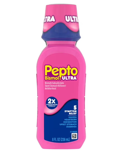 Pepto Bismol Ultra, Pepto Ultra, Bismuth Subsalicylate 525 mg, Upset Stomach Relief, Diarrhea Relief, Nausea Relief, Heartburn Relief, Indigestion Relief, Traveler's Diarrhea, Digestive Health, Antidiarrheal, Stomach Relief, 2X Concentrated Formula, Digestive Support, Family Wellness, Пепто Бисмол Ультра, Висмута Субсалицилат, Диарея, Тошнота, Изжога, Несварение Желудка, Расстройство Желудка, Здоровье Пищеварения, Pepto Bismol Ultra, Subsalicilato De Bismuto, Alivio Del Malestar Estomacal, Diarrea, Náuseas,