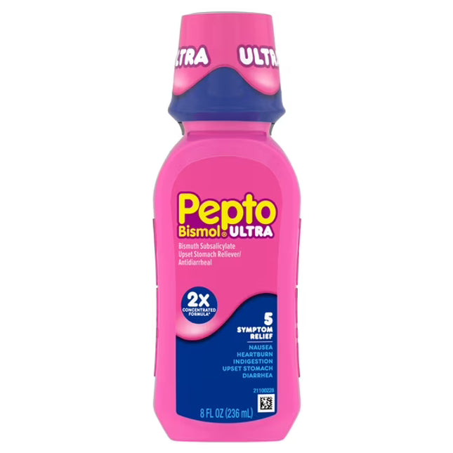 Pepto Bismol Ultra, Pepto Ultra, Bismuth Subsalicylate 525 mg, Upset Stomach Relief, Diarrhea Relief, Nausea Relief, Heartburn Relief, Indigestion Relief, Traveler's Diarrhea, Digestive Health, Antidiarrheal, Stomach Relief, 2X Concentrated Formula, Digestive Support, Family Wellness, Пепто Бисмол Ультра, Висмута Субсалицилат, Диарея, Тошнота, Изжога, Несварение Желудка, Расстройство Желудка, Здоровье Пищеварения, Pepto Bismol Ultra, Subsalicilato De Bismuto, Alivio Del Malestar Estomacal, Diarrea, Náuseas,