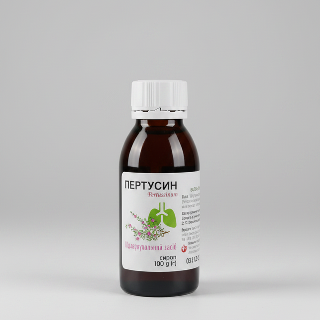 Pertussin Syrup is a&nbsp;herbal expectorant medicine used to help support the clearance of mucus from the upper respiratory tract and relieve cough associated with respiratory conditions. Its formula combines thyme herb liquid extract with potassium bromide to provide expectorant and soothing action that helps loosen and mobilize thick secretions, making it easier to cough up mucus.