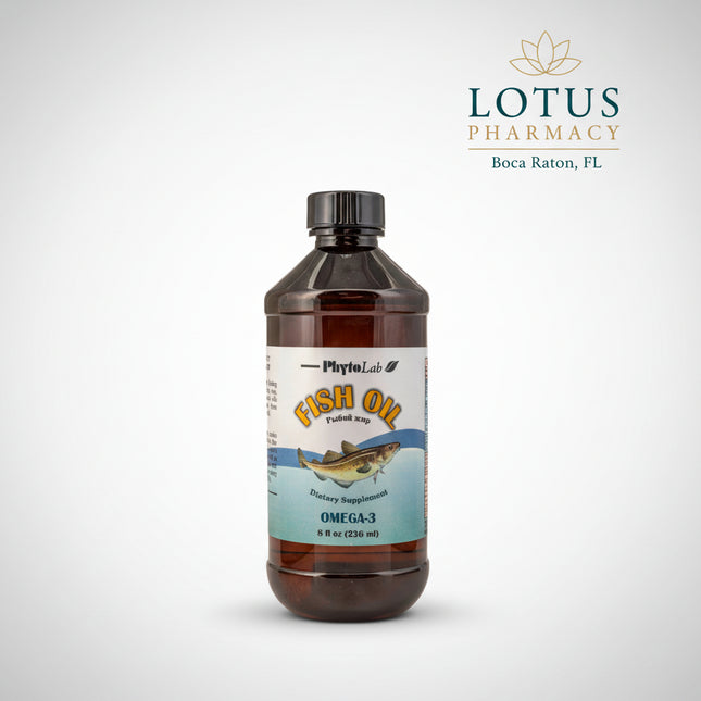 Phytolab Fish Oil is a liquid omega-3 dietary supplement designed to provide essential omega-3 fatty acids from fish oil. Liquid fish oil is a convenient alternative to capsules and can be incorporated into a daily wellness routine to support general nutritional intake of omega-3 fatty acids.