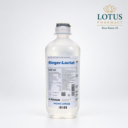 Plastic Container | Lactated Ringer’s IV Electrolyte Solution for Fluid & Electrolyte Replacement
