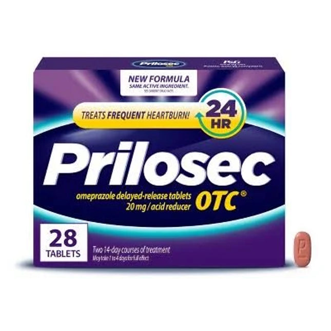 Prilosec OTC, Omeprazole 20 mg, Prilosec 28 Tablets, Acid Reducer, Proton Pump Inhibitor, PPI, Heartburn Relief, Frequent Heartburn, Acid Reflux Support, GERD Support, Acid Indigestion Relief, Stomach Acid Control, Delayed Release Tablets, Digestive Health, 24 Hour Heartburn Relief, Acid Control, Omeprazole Tablets, Heartburn Prevention, Family Wellness, Travel Essentials, Омепразол, Прилосек, Средство От Изжоги, Кислотный Рефлюкс, ГЭРБ, Снижение Кислотности, Ингибитор Протонной Помпы, Здоровье Пищеварения,