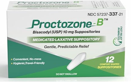 Proctozone-B™ Bisacodyl USP 10 mg Suppositories | Rising Pharma