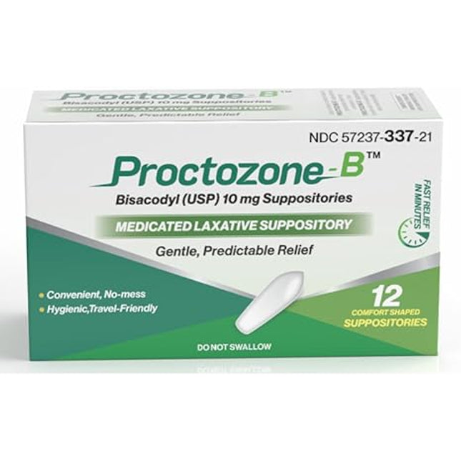 Proctozone-B™ Bisacodyl USP 10 mg Suppositories | Rising Pharma