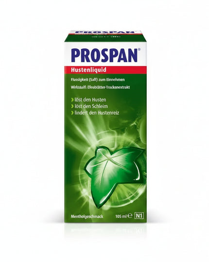 Prospan® Syrup is a herbal medicinal product used to help relieve cough and chest congestion associated with bronchitis, colds, and respiratory tract infections. It contains&nbsp;ivy leaf dry extract, a well-known plant ingredient that helps loosen mucus, soothe the airways, and support easier breathing.