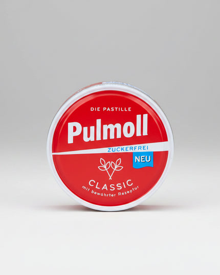 Pulmoll® Sugar-Free Pastilles are soothing herbal lozenges designed to help comfort the throat and support respiratory wellness. Made with a blend of plant extracts and a sugar-free formula, they provide gentle relief for the mouth and throat without added sugar.