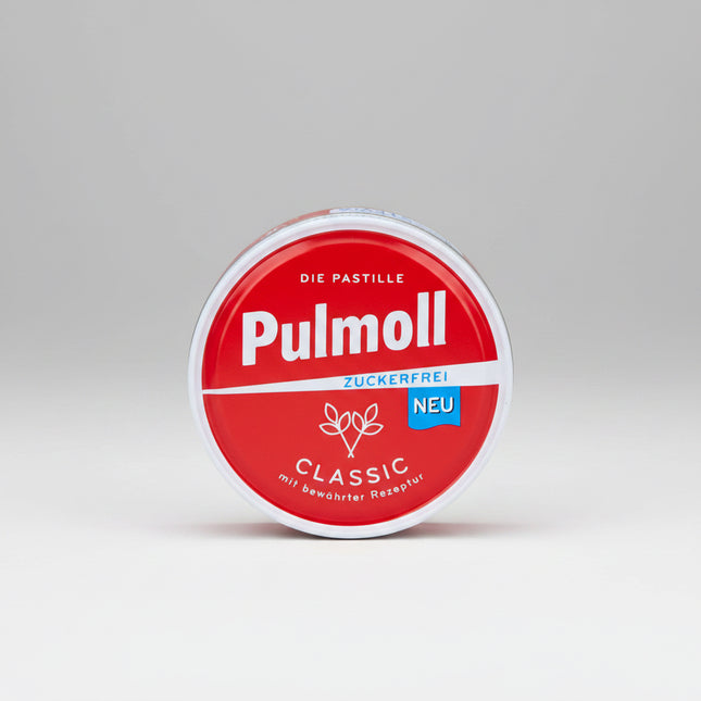 Pulmoll® Sugar-Free Pastilles are soothing herbal lozenges designed to help comfort the throat and support respiratory wellness. Made with a blend of plant extracts and a sugar-free formula, they provide gentle relief for the mouth and throat without added sugar.