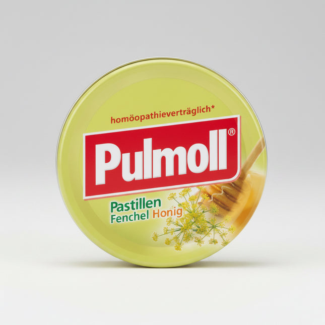 Pulmoll® Sugar-Free Pastilles are soothing herbal lozenges designed to help comfort the throat and support respiratory wellness. Made with a blend of plant extracts and a sugar-free formula, they provide gentle relief for the mouth and throat without added sugar.