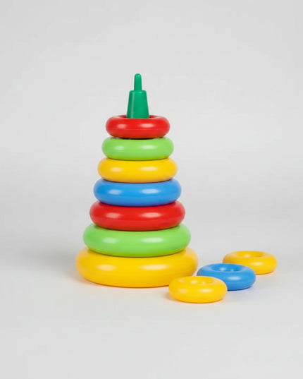 "Pyramid" LUX is one of the best educational toys for your child. &nbsp;It consists of rings that are of different colors and sizes. &nbsp;Playing a pyramid teaches a young one to think logically, as well as introduces a baby to different sizes, and colors, and encourages them to learn count.