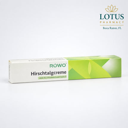 RÖWO Hirschtalgcreme is a German protective skin-care cream traditionally used for stressed, dry, rough, and friction-prone skin, especially on the feet and other areas exposed to repeated rubbing or pressure. “Hirschtalg” creams are commonly used in European foot care to help protect the skin and reduce discomfort from friction during walking, hiking, sports, or prolonged standing.