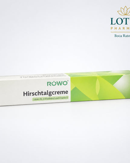 RÖWO Hirschtalgcreme is a German protective skin-care cream traditionally used for stressed, dry, rough, and friction-prone skin, especially on the feet and other areas exposed to repeated rubbing or pressure. “Hirschtalg” creams are commonly used in European foot care to help protect the skin and reduce discomfort from friction during walking, hiking, sports, or prolonged standing.