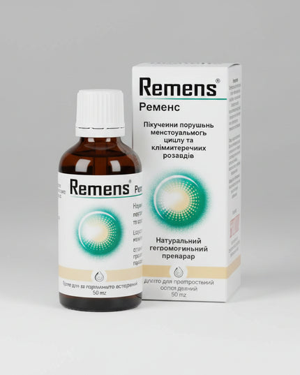 Remens is a&nbsp;homeopathic medicine designed to help support female reproductive and hormonal balance. It is commonly used as part of complex therapy for menstrual irregularities, premenstrual symptoms, painful menstruation, and menopausal changes. The formulation combines several natural plant- and animal-derived homeopathic substances that are traditionally associated with balancing the hypothalamic-pituitary-ovarian axis and supporting adaptive responses.